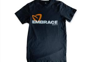 Embrace monument logo black t-shirt