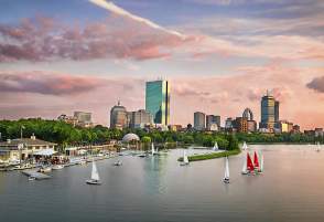 Back Bay Dusk Skyline