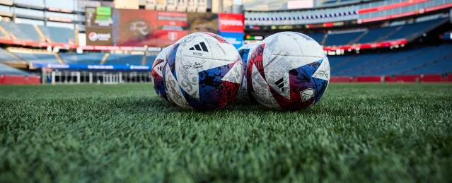 Soccer balls in Gillette Stadium