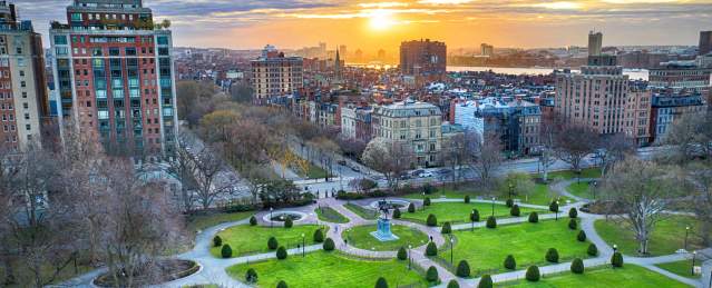 Public Garden in Spring