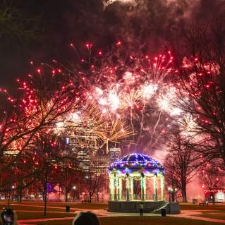 Fireworks at First Night Boston