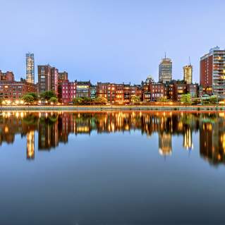 Back Bay Skyline Charles Reflection