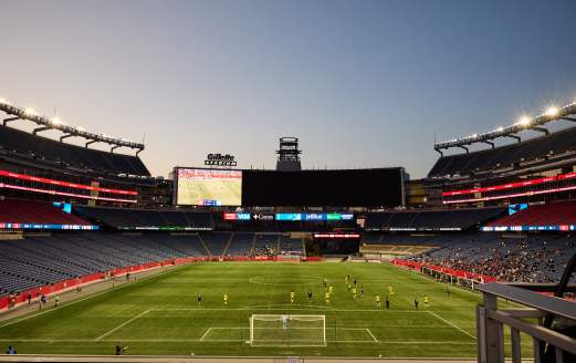 New England Revs playing at Gillette Stadium