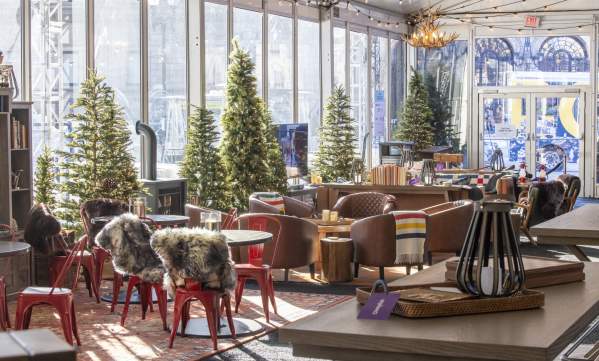 Interior of the Frostival Lodge