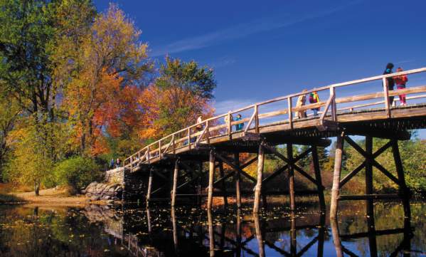 Concord Bridge in Autumn
