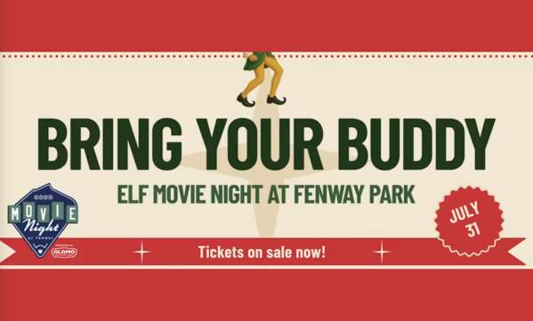 Elf Movie at Fenway poster
