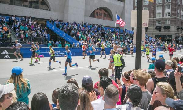 Marathon Runners Boston Public Library