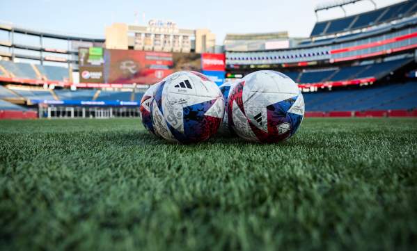 Soccer balls in Gillette Stadium