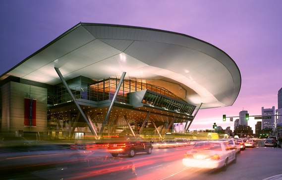bcec exterior dusk