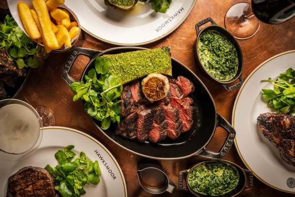 Tablescape at Hawksmoor