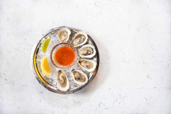 Oysters at a Boston Restaurant