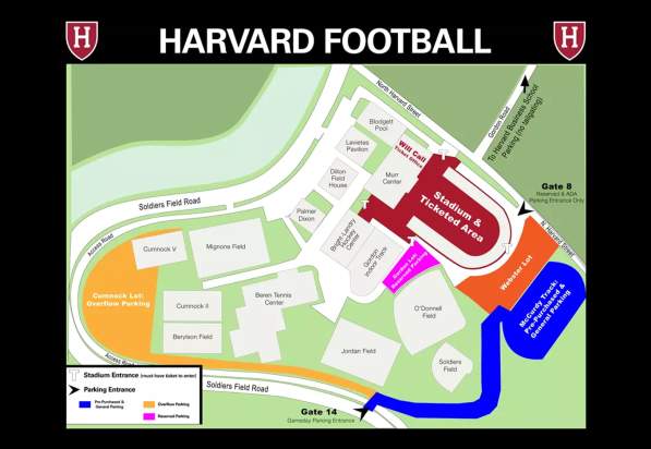 Football Parking at Harvard Stadium
