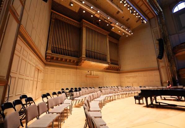 performing arts symphony hall empty