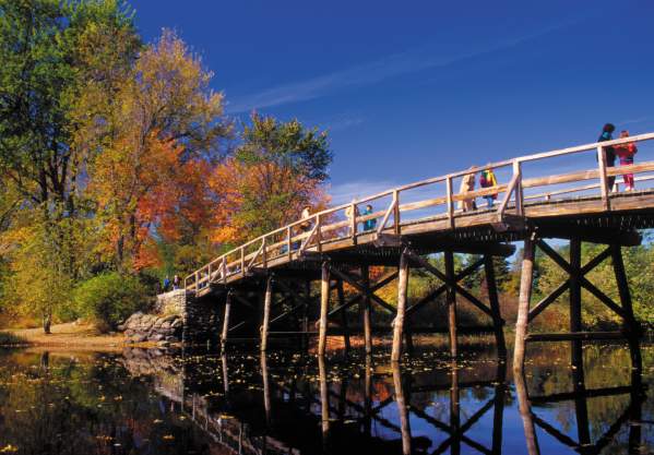 Concord Bridge in Autumn