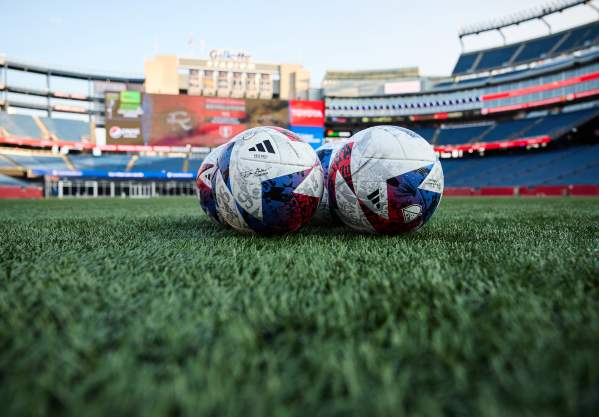 Soccer balls in Gillette Stadium
