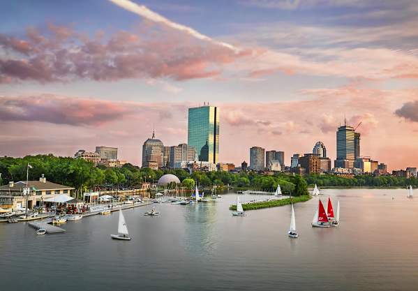 Back Bay Dusk Skyline