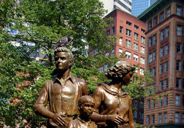 Irish Famine Statue in Boston