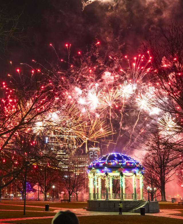 Fireworks at First Night Boston