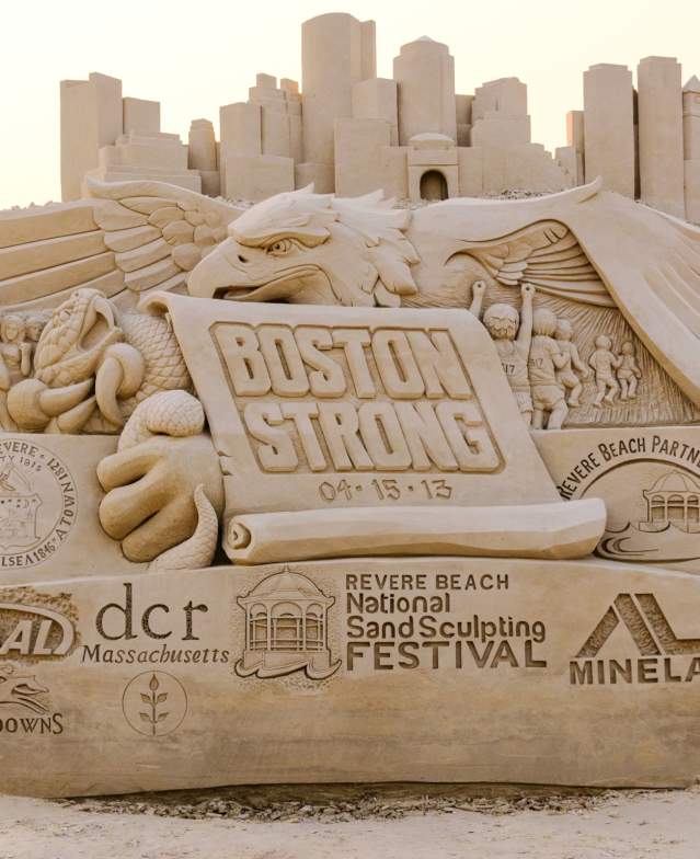 Revere Beach sand sculpture