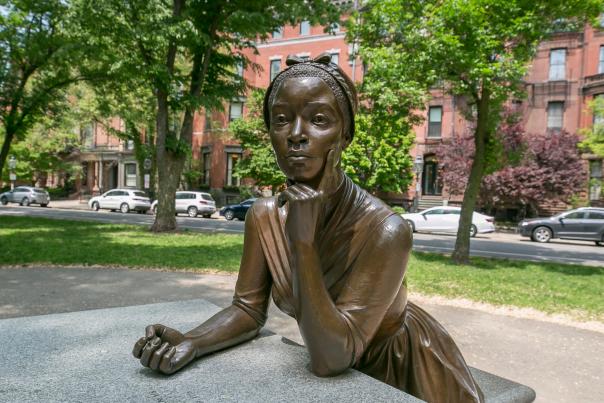 Phillis Wheatley statue at the Commonwealth Avenue Mall