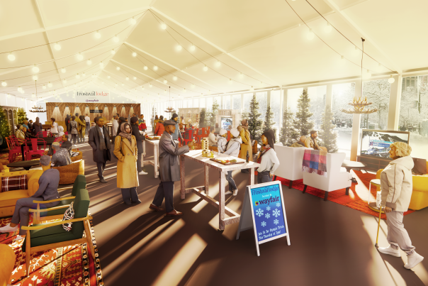 Rendering of the Frostival Lodge layout