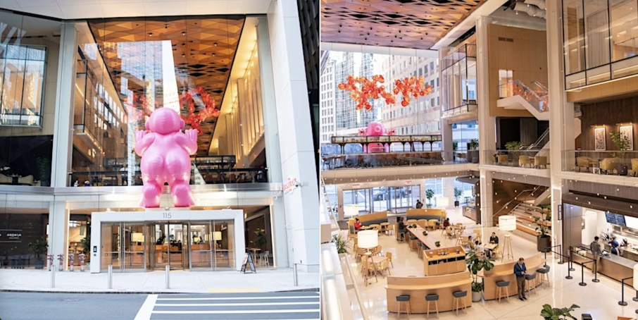 Collage of Winthrop Center, Boston