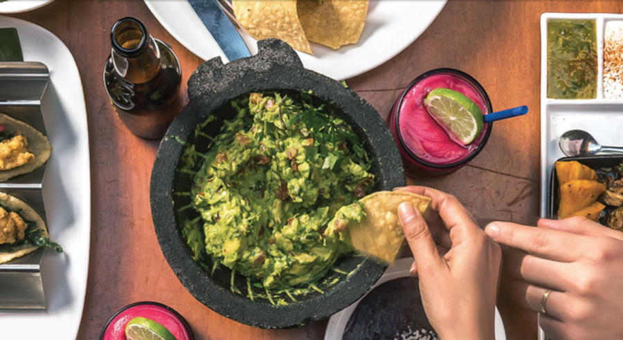 Food and drinks from rosa Mexicano