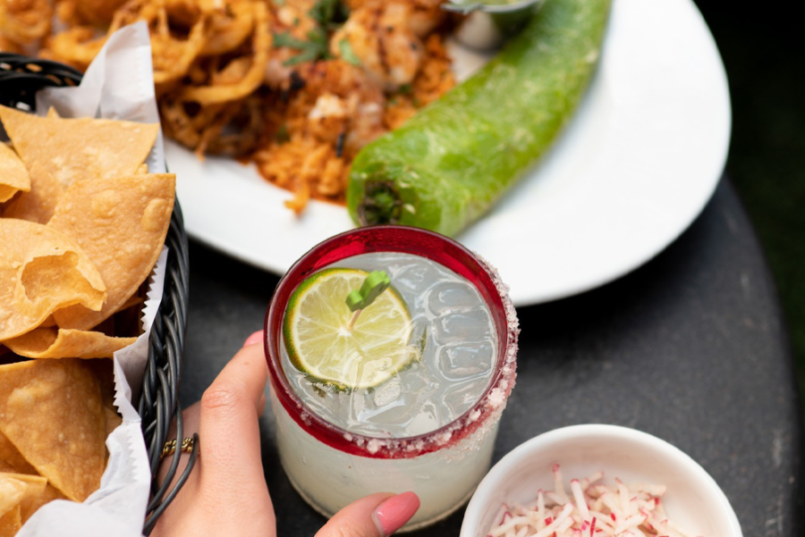 photo of drink and food from Cosmica Restaurant