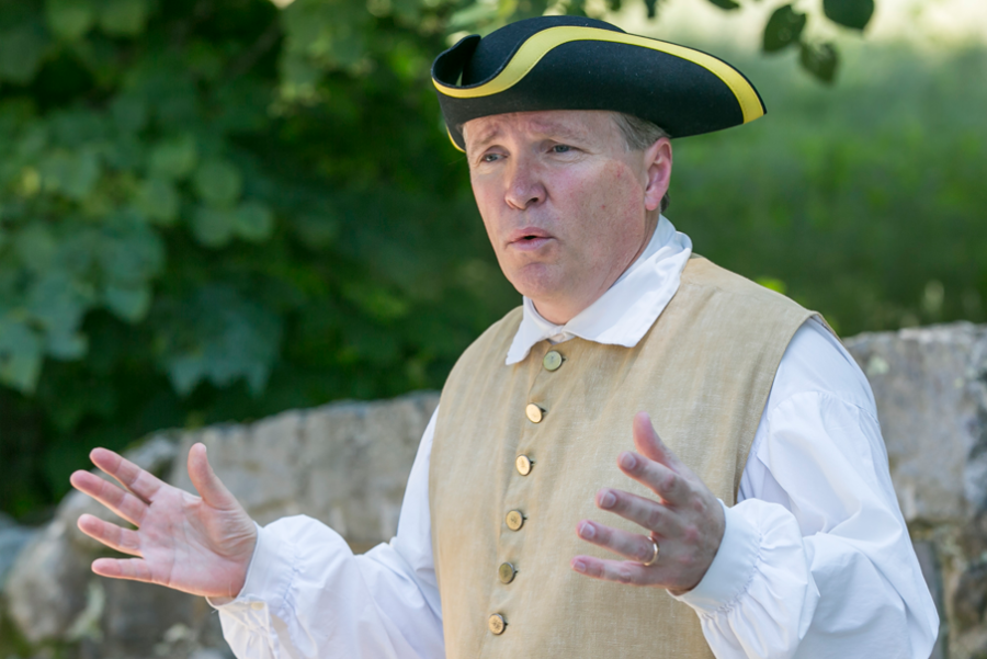 Man In Costume At The Lexington Walking Tour