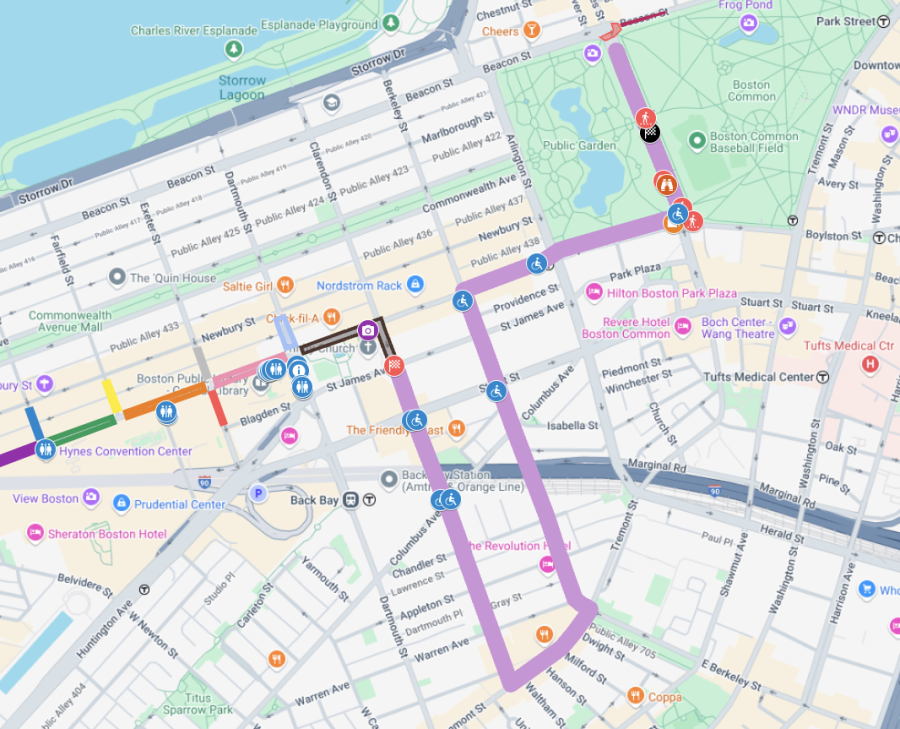 Boston Pride Parade Route