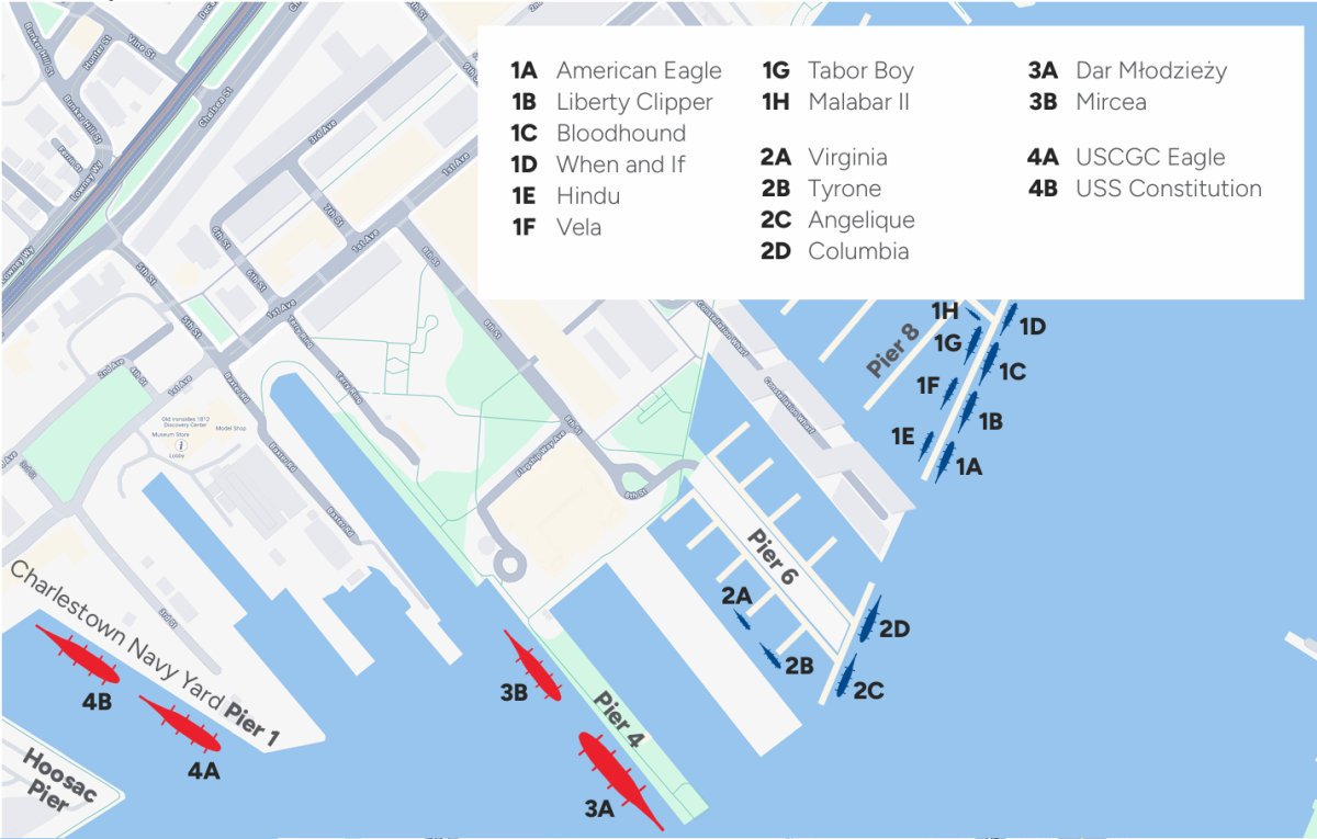 sail boston ship locations - charlestown 1