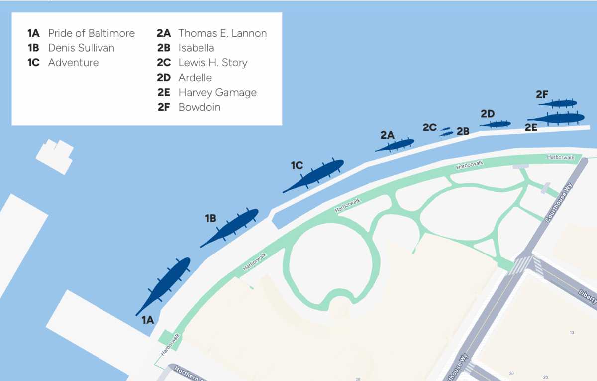 sail boston ship locations - moakley