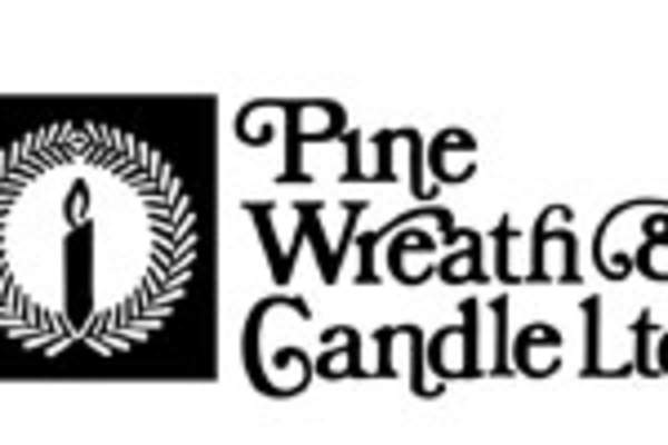 Pine Wreath & Candle