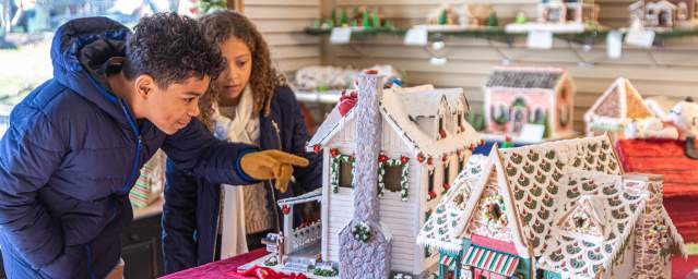 Gingerbread houses at Peddler's Village