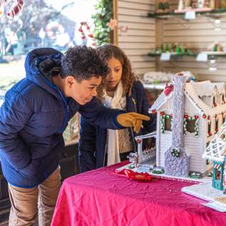 Gingerbread houses at Peddler's Village