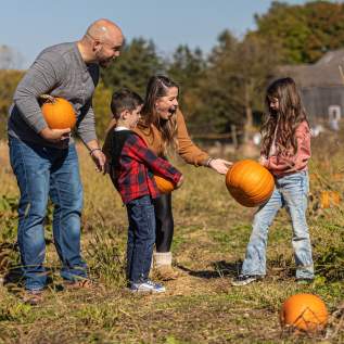 A Family Pumpkin Picking In Bucks County