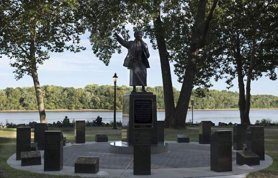 Harriet Tubman statue along Bristol waterfront