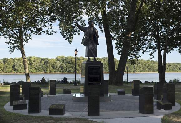 Harriet Tubman statue along Bristol waterfront