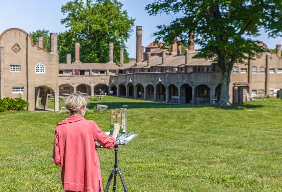 Painting at the Tileworks