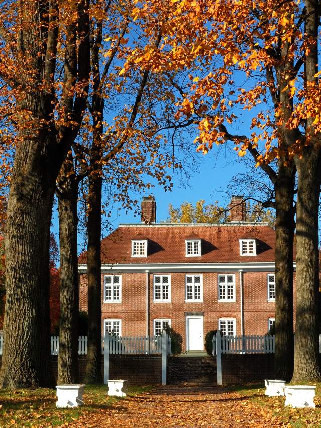 Fall foliage at Pennsbury Manor