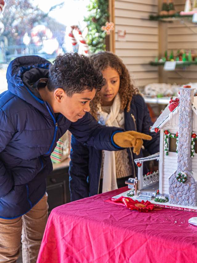 Gingerbread houses at Peddler's Village