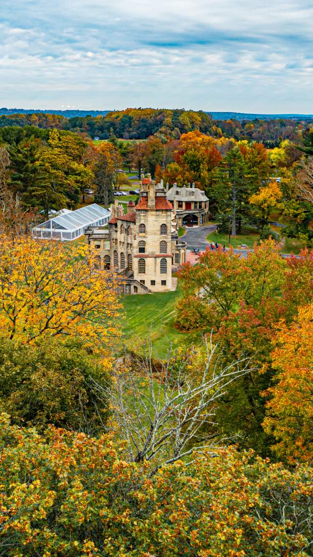 Fonthill Castle in fall