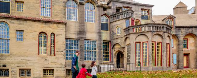 The concrete castle home of Henry Mercer, Fonthill Castle was built between 1908 and 1912.