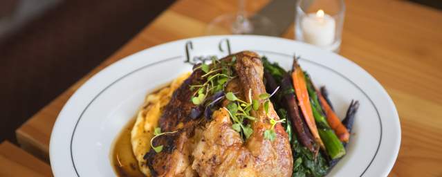 American continental cuisine served in historic inn, circa 1727. Enjoy a wide variety of entrees including grilled meats, seafood, pasta, vegetarian and daily specials. Outdoor dining in season. Groups welcome.