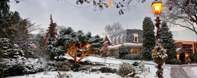 Peddler's Village in Snow