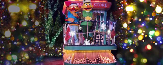 Sesame Place Holiday Display