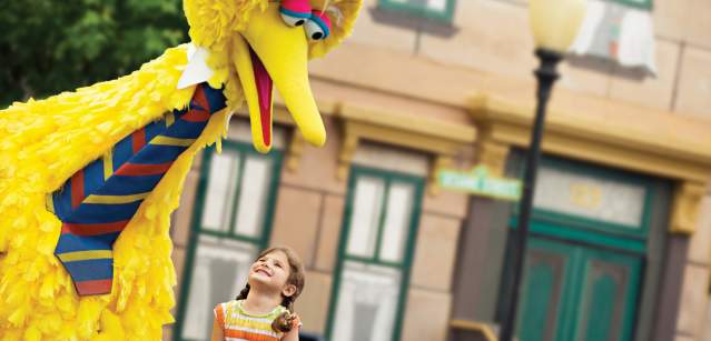 Big Bird at Sesame Place