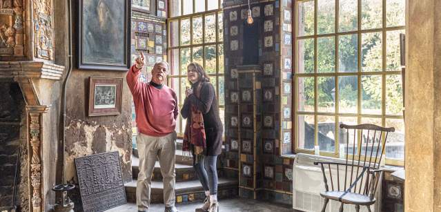 People Enjoying The Fonthill Castle Tour