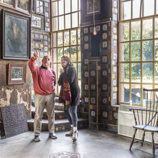 People Enjoying The Fonthill Castle Tour