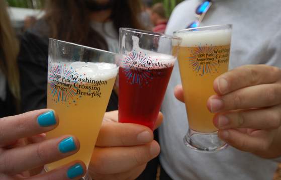 Beer glasses at Washington Crossing Park